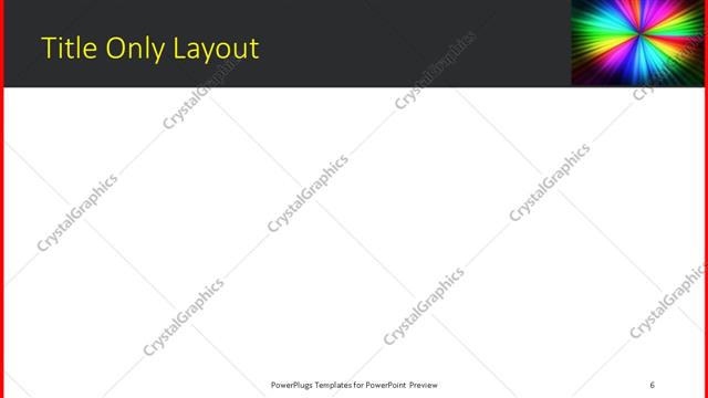 Title Only presentation slide layout