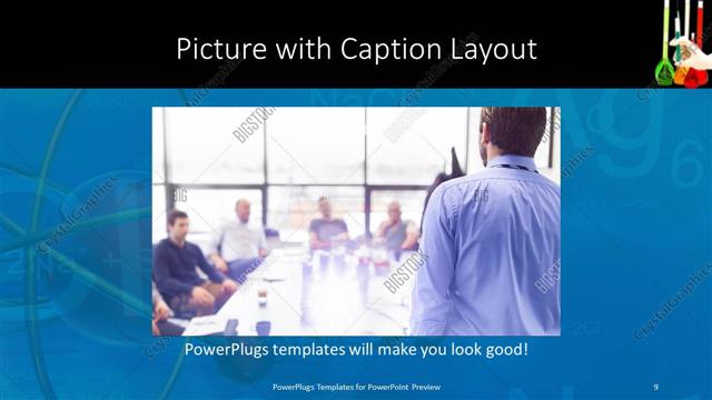 Picture with Caption presentation slide layout