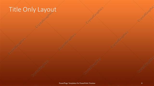 Title Only presentation slide layout