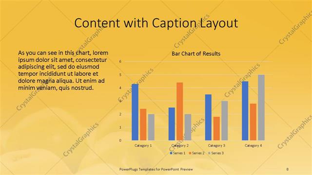 Content with Caption presentation slide layout
