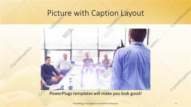 Picture with Caption presentation slide layout