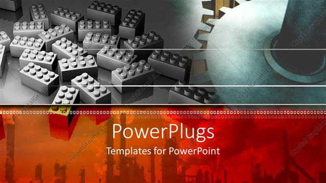  Presentation with bricks - Lots of gears with some bricks beside them