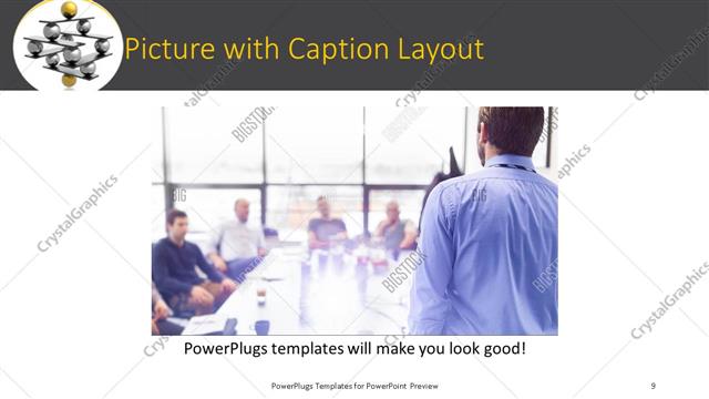 Picture with Caption presentation slide layout
