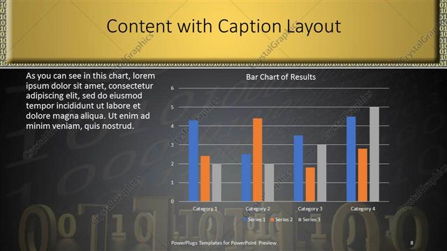 Content with Caption presentation slide layout