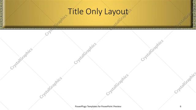 Title Only presentation slide layout