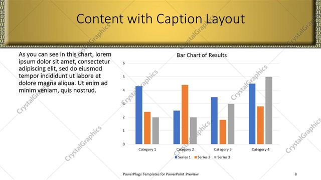 Content with Caption presentation slide layout