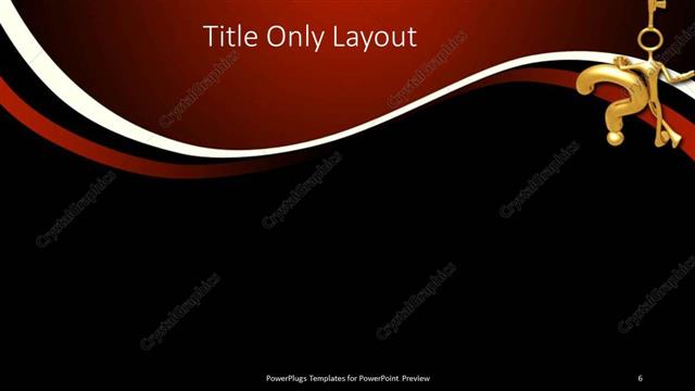 Title Only presentation slide layout