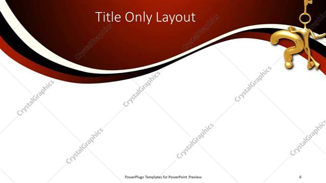 Title Only presentation slide layout