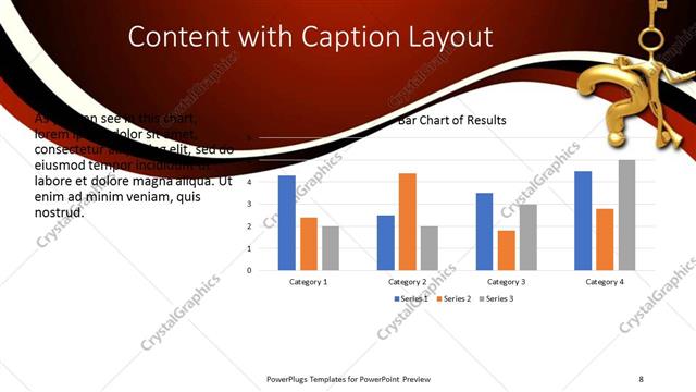 Content with Caption presentation slide layout
