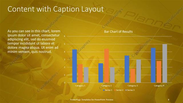 Content with Caption presentation slide layout