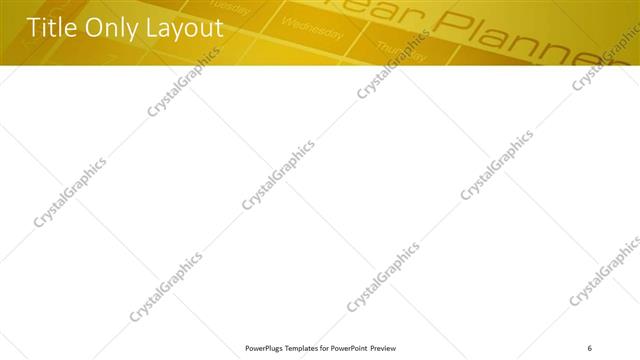 Title Only presentation slide layout