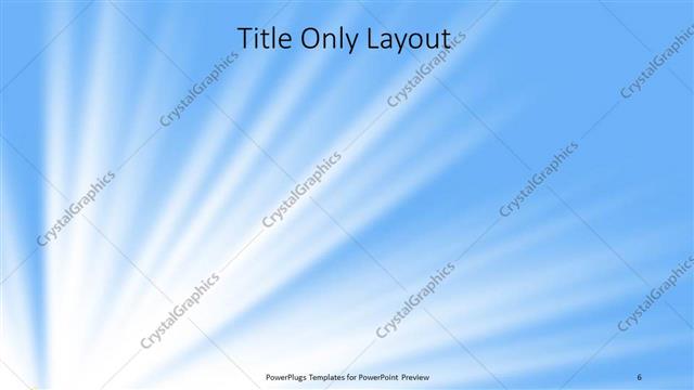 Title Only presentation slide layout