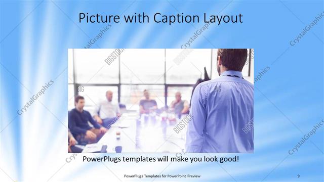 Picture with Caption presentation slide layout
