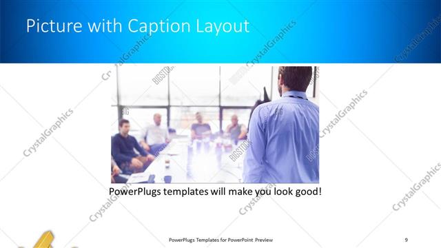 Picture with Caption presentation slide layout