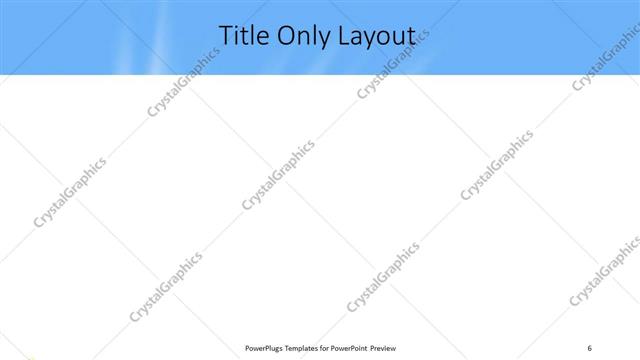 Title Only presentation slide layout
