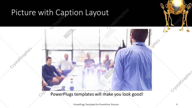 Picture with Caption presentation slide layout