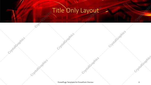 Title Only presentation slide layout
