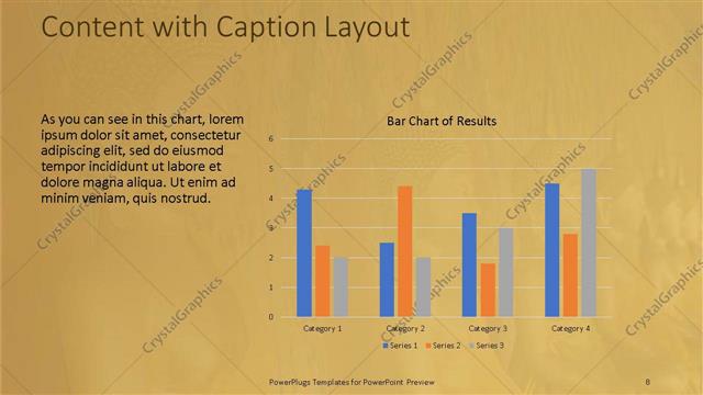Content with Caption presentation slide layout