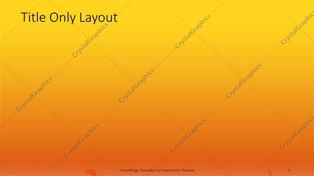 Title Only presentation slide layout