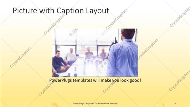 Picture with Caption presentation slide layout