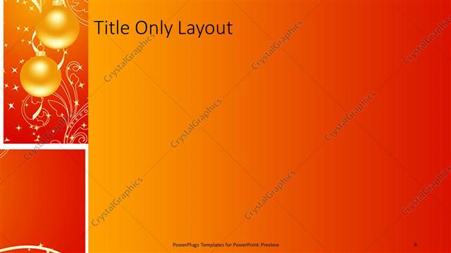 Title Only presentation slide layout