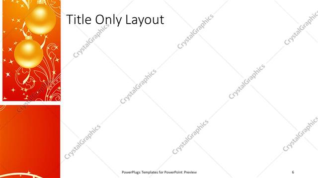 Title Only presentation slide layout