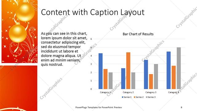 Content with Caption presentation slide layout