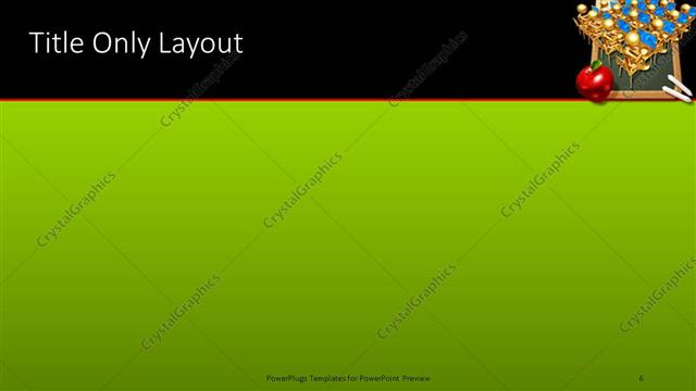 Title Only presentation slide layout