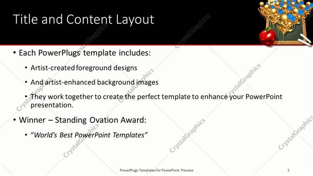 Title and Content presentation slide layout