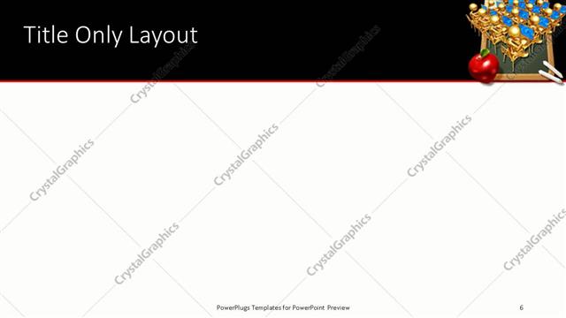 Title Only presentation slide layout