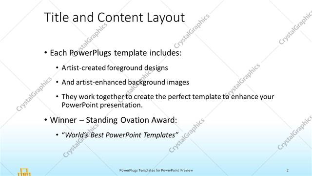 Title and Content presentation slide layout