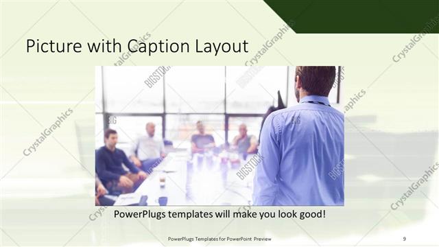 Picture with Caption presentation slide layout