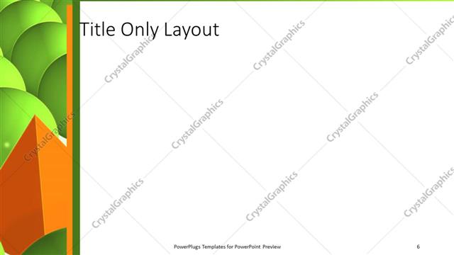 Title Only presentation slide layout