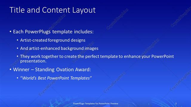 Title and Content presentation slide layout