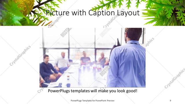 Picture with Caption presentation slide layout