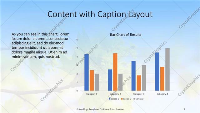 Content with Caption presentation slide layout
