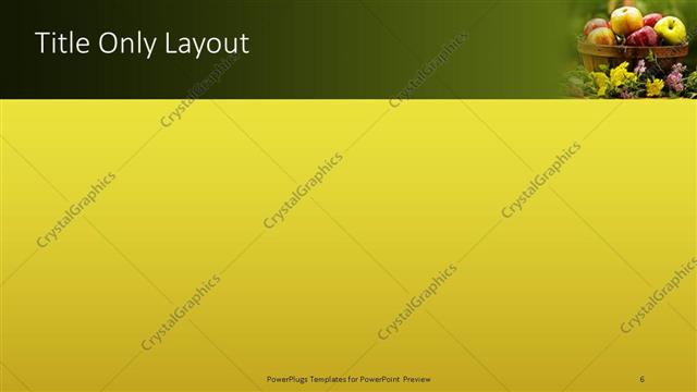 Title Only presentation slide layout