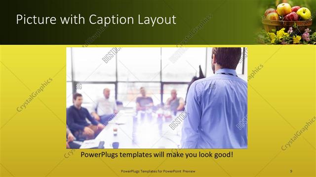 Picture with Caption presentation slide layout