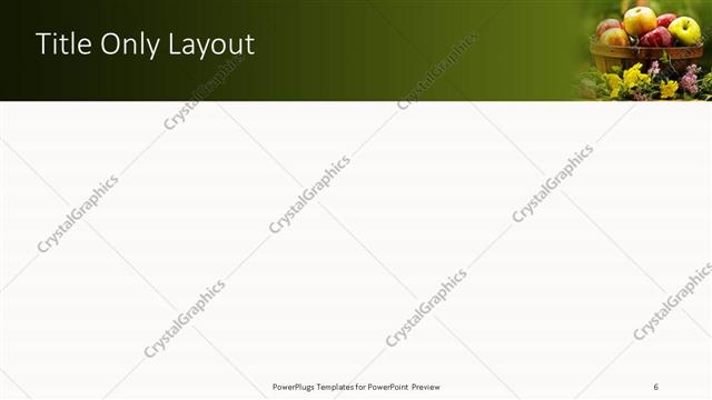 Title Only presentation slide layout