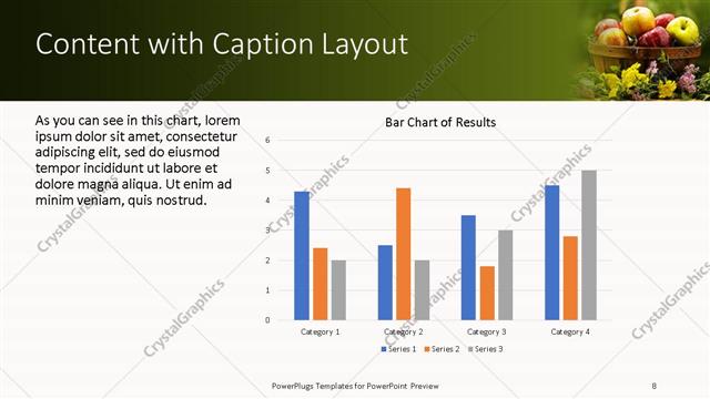 Content with Caption presentation slide layout