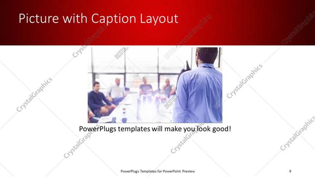 Picture with Caption presentation slide layout