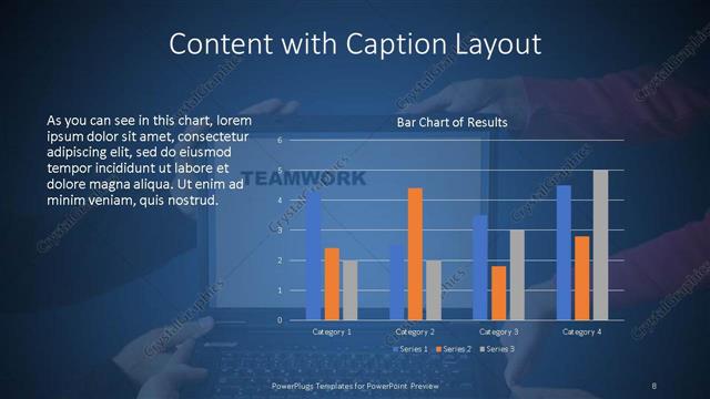 Content with Caption presentation slide layout