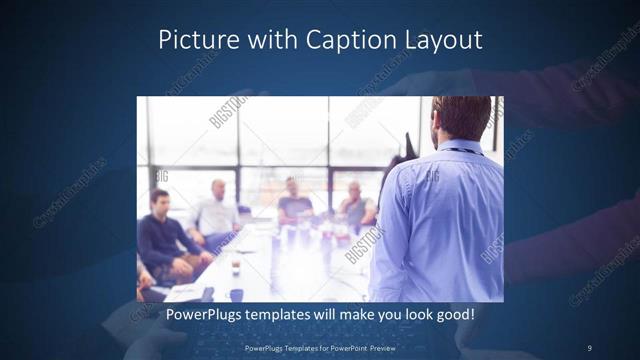 Picture with Caption presentation slide layout
