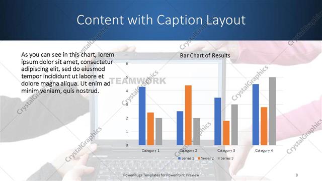 Content with Caption presentation slide layout