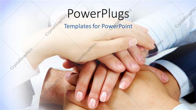  Presentation with solidarity - Lots of hands piled up in solidarity and agreement