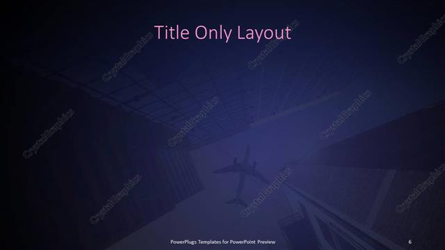 Title Only presentation slide layout