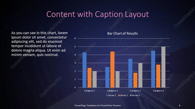 Content with Caption presentation slide layout