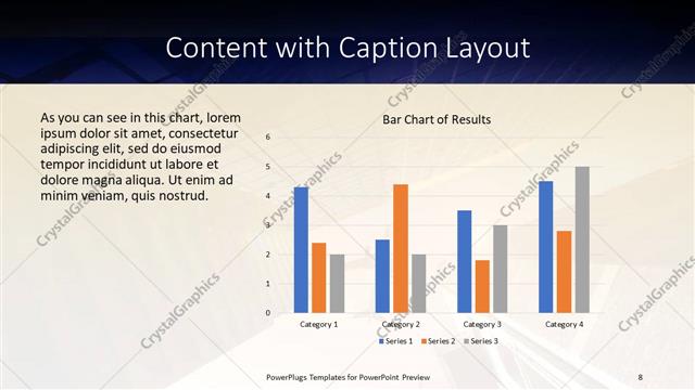 Content with Caption presentation slide layout