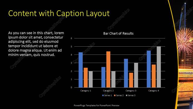 Content with Caption presentation slide layout