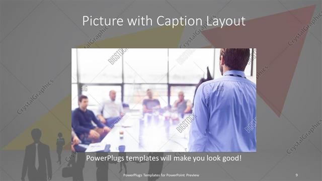 Picture with Caption presentation slide layout